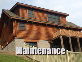  Dunnsville, Virginia Log Home Maintenance