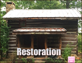 Historic Log Cabin Restoration  Dunnsville, Virginia